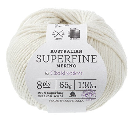Australian Superfine Merino by Cleckheaton 8 ply