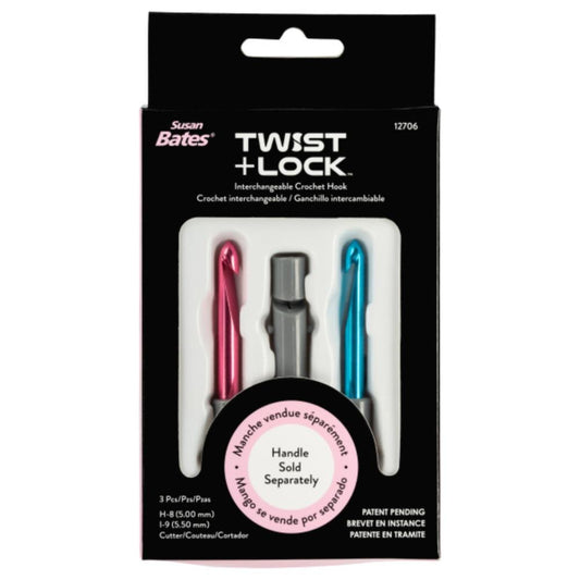 Susan Bates Twist + Lock Interchable Hook Component Set