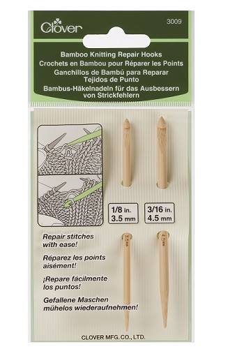 Clover Bamboo Knitting Repair Hook (3009)