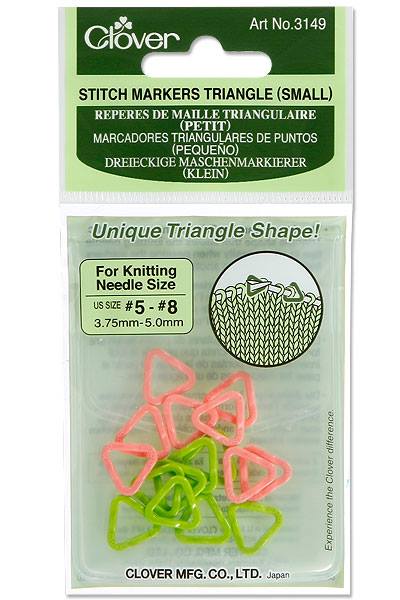 Clover Triangle Stitch Markers (Small) - 3149