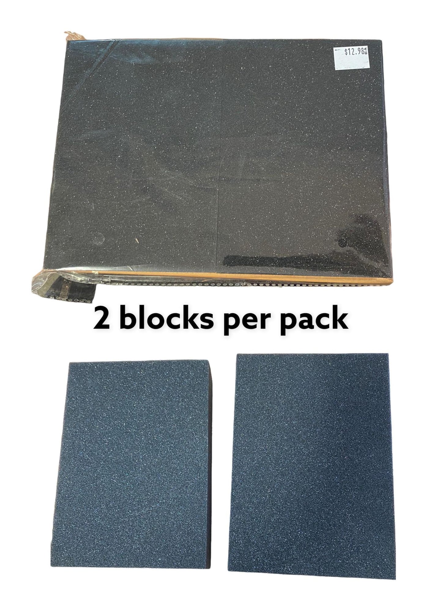 2 Pack Black Foam Blocks for Felting